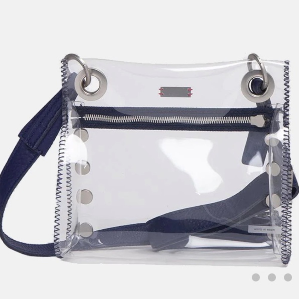 Hammitt Clear Crossbody with Navy Trim